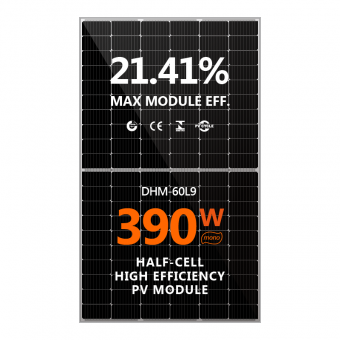 360W 365W 370W panel surya setengah sel modul PV efisiensi tinggi