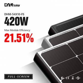 DHM-54X10/FS 390~420W layar penuh panel surya mono
 