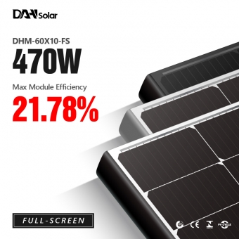 450~470W layar penuh panel surya mono
