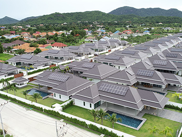 Thai villa 200kw atap tata surya