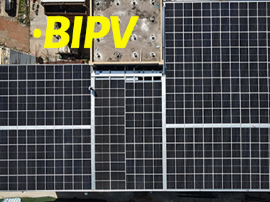 DAH solar sedang membangun proyek BIPV 466KW hanya menggunakan modul PV layar penuh di Cina
